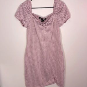 Preppy, pink, mini dress